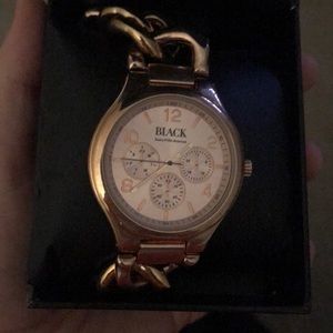 Rose gold watch